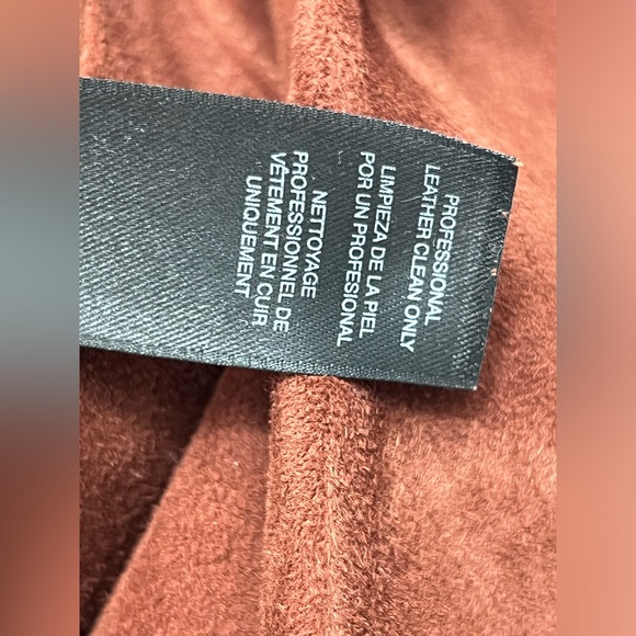 WHITE HOUSE BLACK MARKET * SUEDE CASCADE LAPEL JACKET * 100% LEATHER SIZE Small - Picture 10 of 13